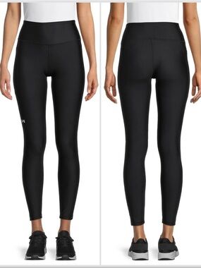 Under Armour Black High Rise Pocket Leggings Workout Gym NWT Small